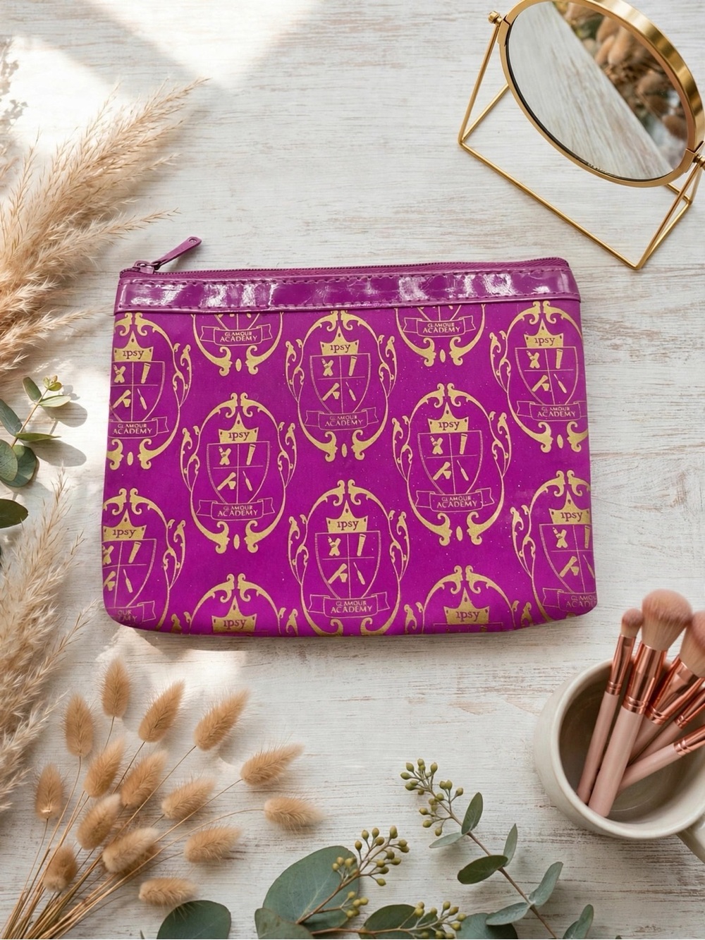 💥 4/$20 🆕 Ipsy Glamour Academy Cosmetic Bag